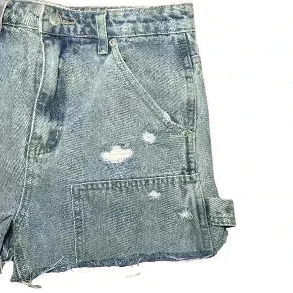 Signature8 Cut Off Cargo Utility Denim Shorts Size Small​ - Picture 6 of 12